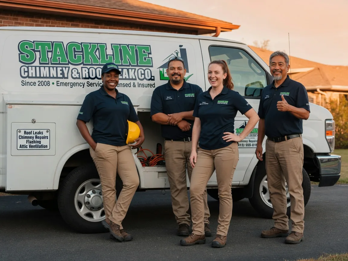 Chimney flashing repair company in Meridian, OK